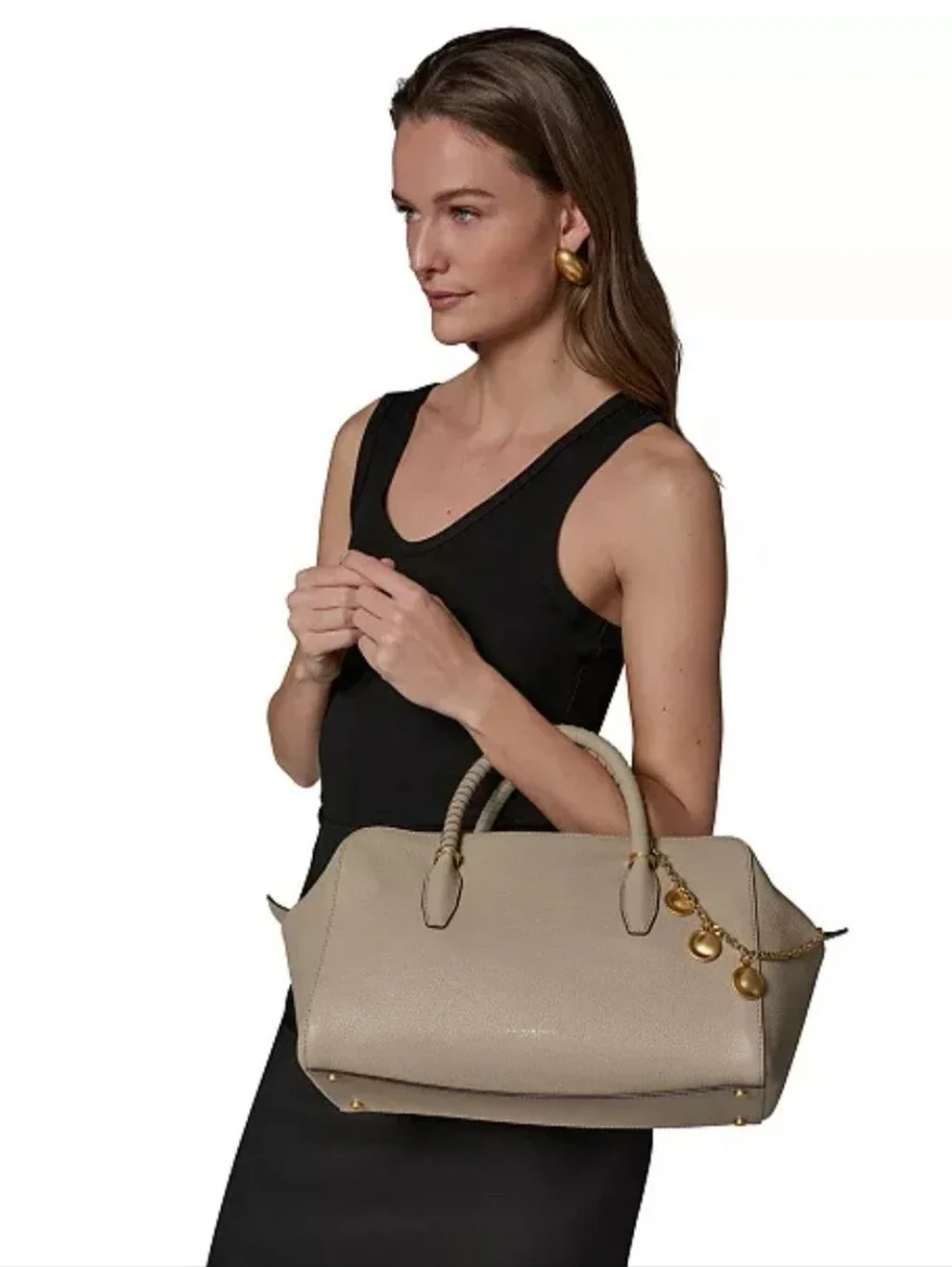 Donna Karen Chantilly Satchel Bag Moth